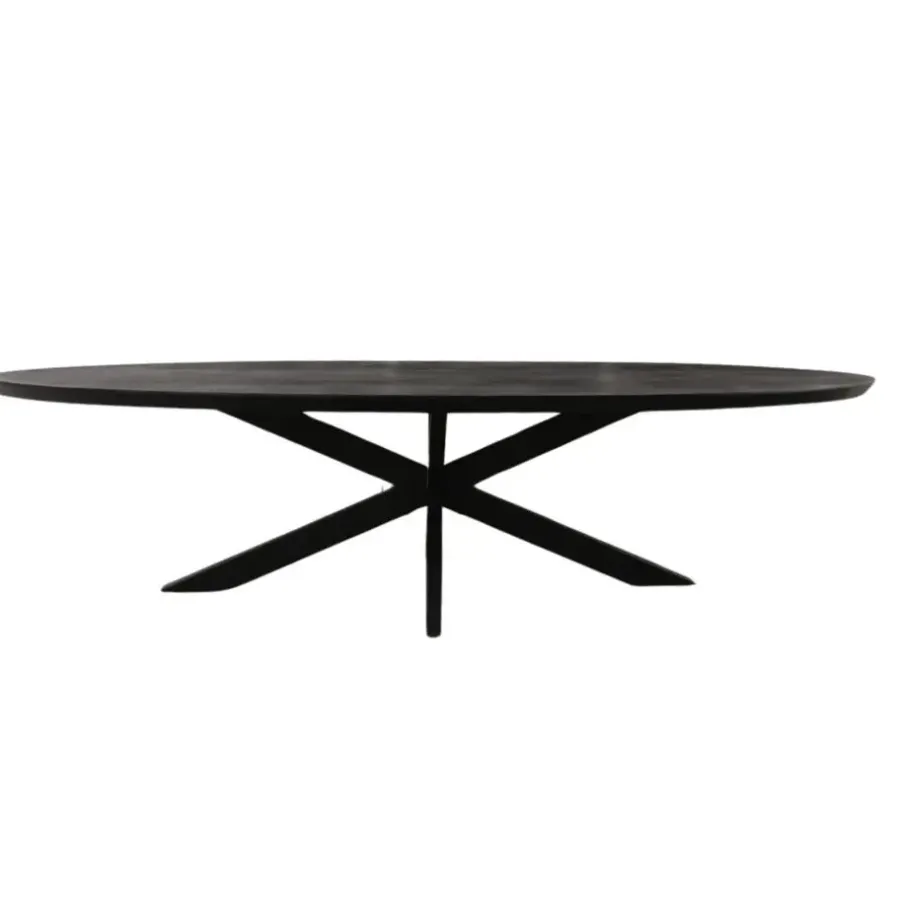 Starfurn - Eettafel Brandy - Zwart - 90x180x76 cm