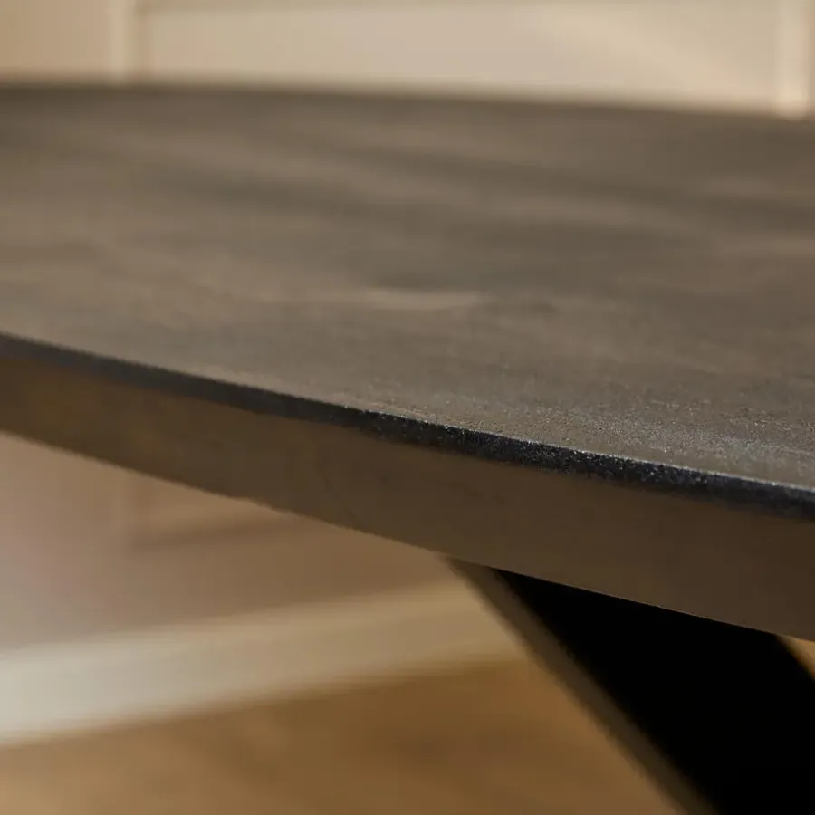 Starfurn - Eettafel Brandy - Zwart - 90x180x76 cm