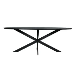 Starfurn - Eettafel Ferris - Zwart - 100x210x76 cm