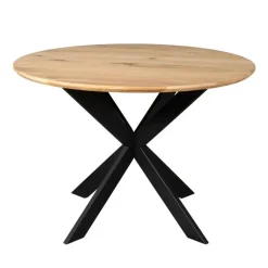 Houten Eettafels|Ronde Eettafels-Starfurn - Eettafel Ferris - Bruin - 110x110x76 cm