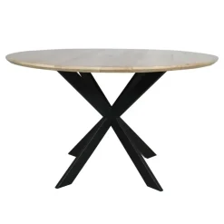 Houten Eettafels|Ronde Eettafels-Starfurn - Eettafel Ferris - Bruin - 110x110x76 cm