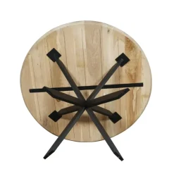 Houten Eettafels|Ronde Eettafels-Starfurn - Eettafel Ferris - Bruin - 110x110x76 cm