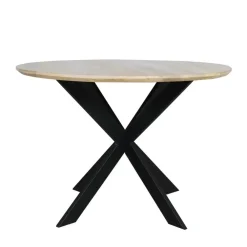 Houten Eettafels|Ronde Eettafels-Starfurn - Eettafel Ferris - Bruin - 110x110x76 cm