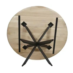 Houten Eettafels|Ronde Eettafels-Starfurn - Eettafel Ferris - Bruin - 110x110x76 cm