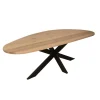 Houten Eettafels-Starfurn - Eettafel Lou - Bruin - 98x210x76 cm