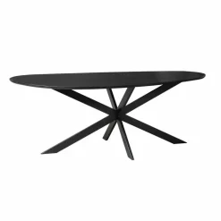 Starfurn - Eettafel Lou - Zwart - 98x210x76 cm