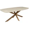 Ovale Eettafels|Houten Eettafels-Starfurn - Eettafel Madison - Beige - 100x280x76 cm