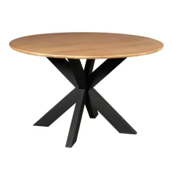 Ronde Eettafels-Starfurn - Eettafel Madison - Bruin - 150x150x76 cm