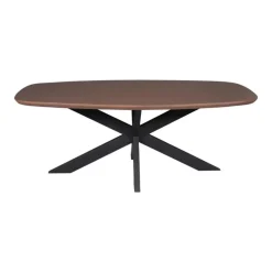 Ovale Eettafels-Starfurn - Eettafel Madison - Zwart - 100x280x76 cm