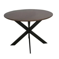 Houten Eettafels|Ronde Eettafels-Starfurn - Eettafel Madison - Zwart - 150x150x76 cm