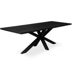 Rechthoekige Eettafels|Houten Eettafels-StarFurn - Eettafel New York 160 cm rechthoek