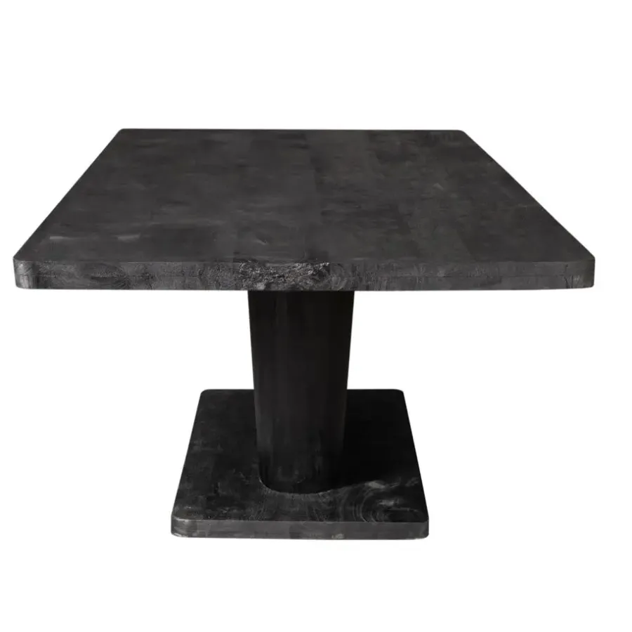 Rechthoekige Eettafels|Houten Eettafels-Starfurn - Eettafel Voco - Zwart - 110x200x76 cm