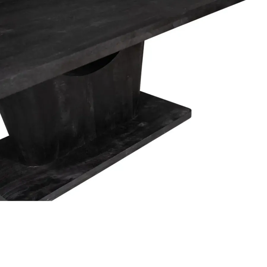 Rechthoekige Eettafels|Houten Eettafels-Starfurn - Eettafel Voco - Zwart - 110x200x76 cm