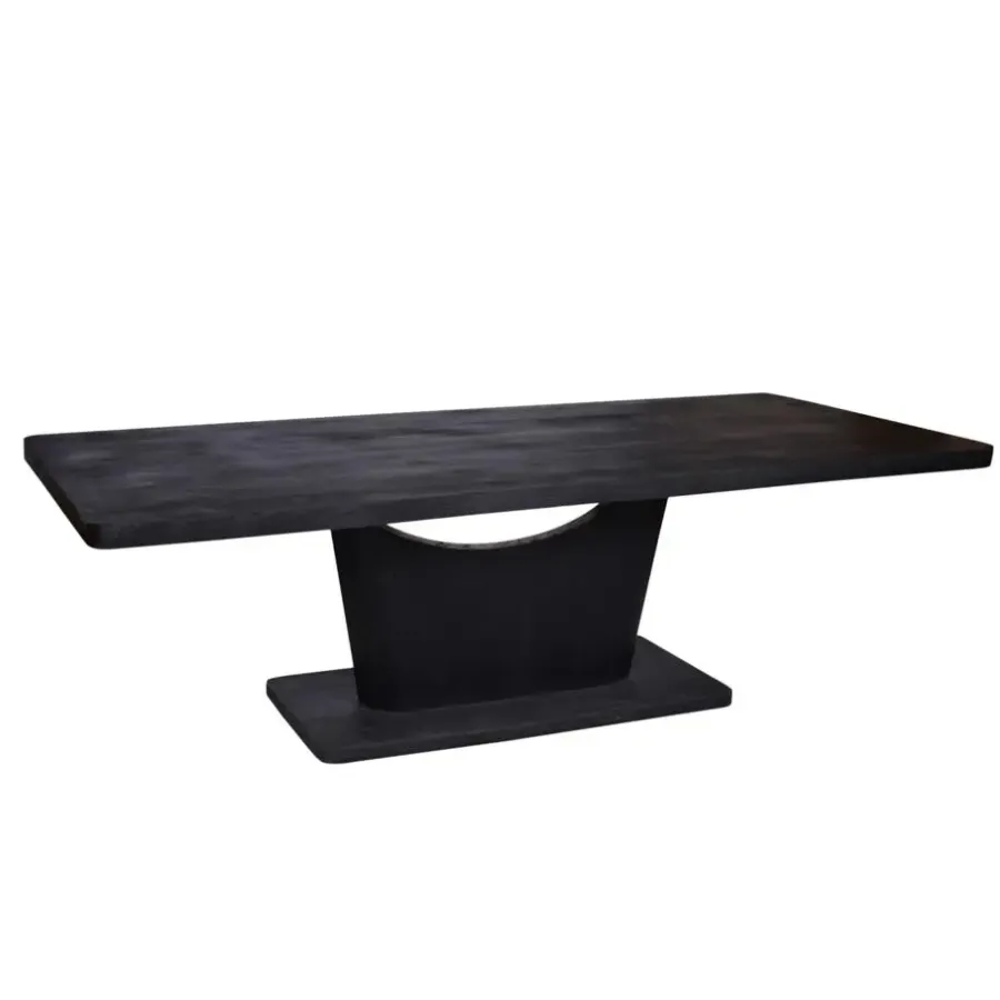 Rechthoekige Eettafels|Houten Eettafels-Starfurn - Eettafel Voco - Zwart - 110x200x76 cm