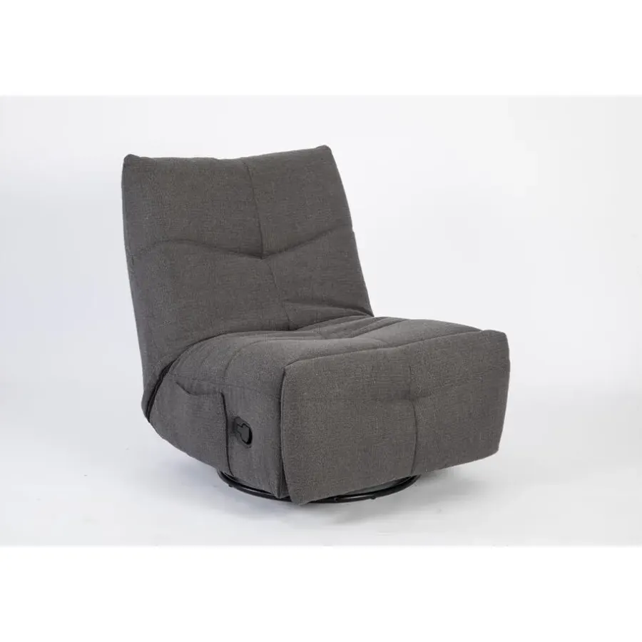 Fauteuils-Starfurn - Fauteuil Lazy - Grijs - 103x82x96 cm