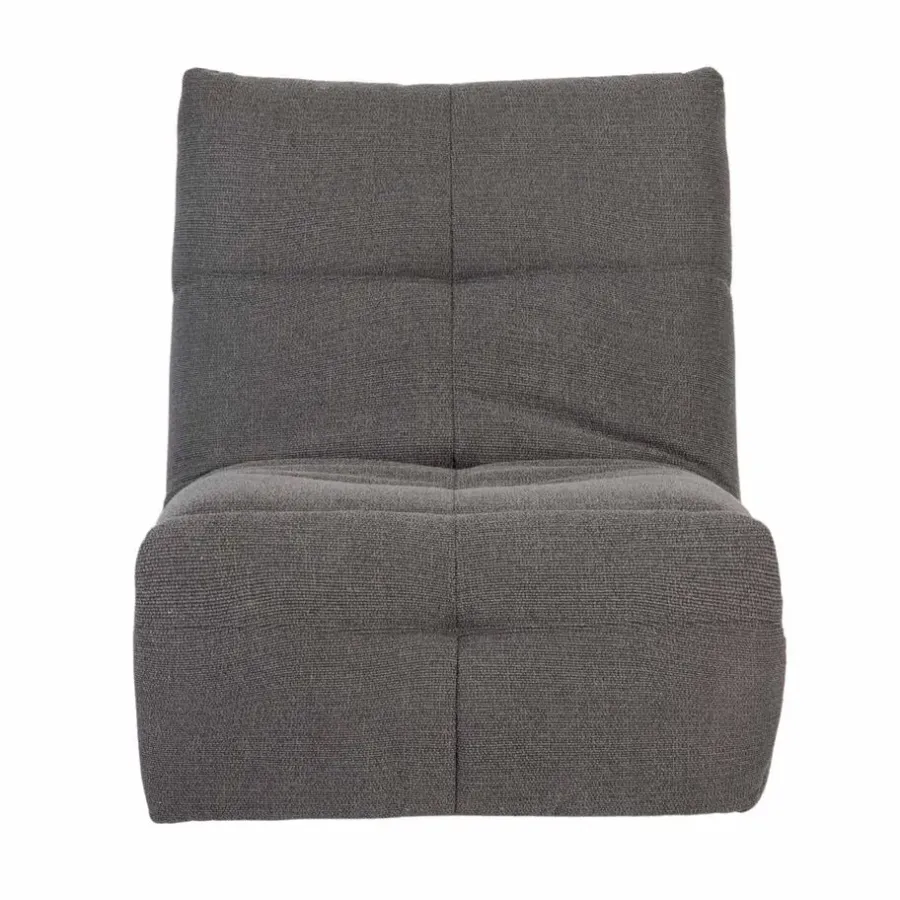 Fauteuils-Starfurn - Fauteuil Lazy - Grijs - 103x82x96 cm