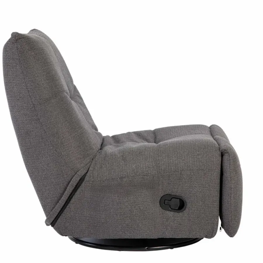 Fauteuils-Starfurn - Fauteuil Lazy - Grijs - 103x82x96 cm