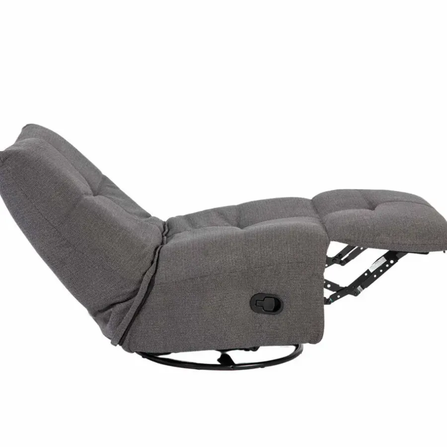 Fauteuils-Starfurn - Fauteuil Lazy - Grijs - 103x82x96 cm