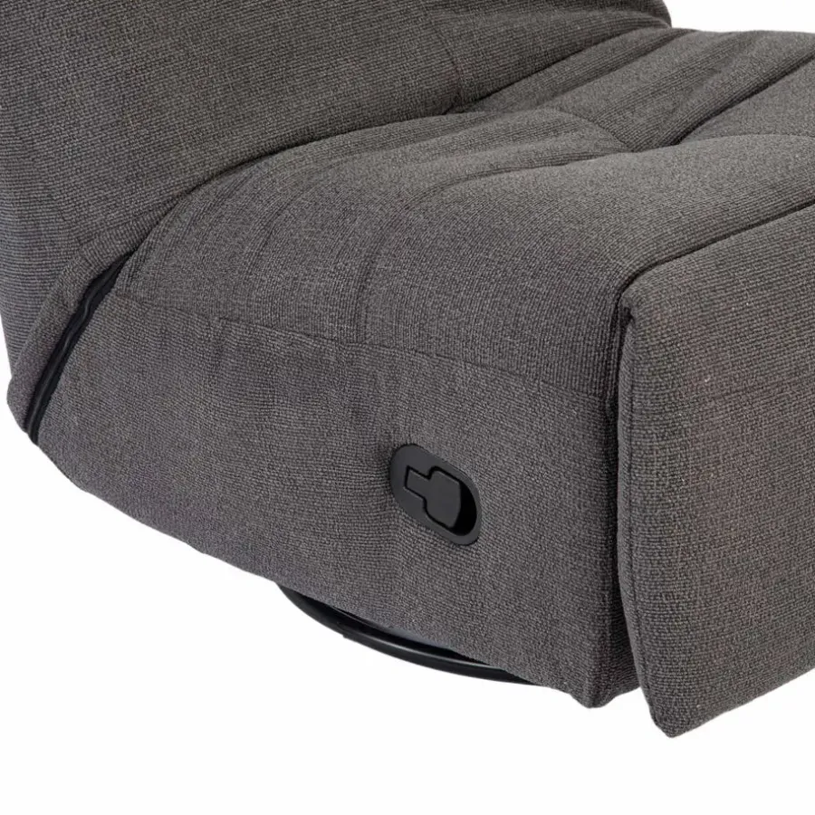 Fauteuils-Starfurn - Fauteuil Lazy - Grijs - 103x82x96 cm