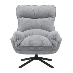 Fauteuils-Starfurn - Fauteuil Vera - Grijs - 83x115x59 cm