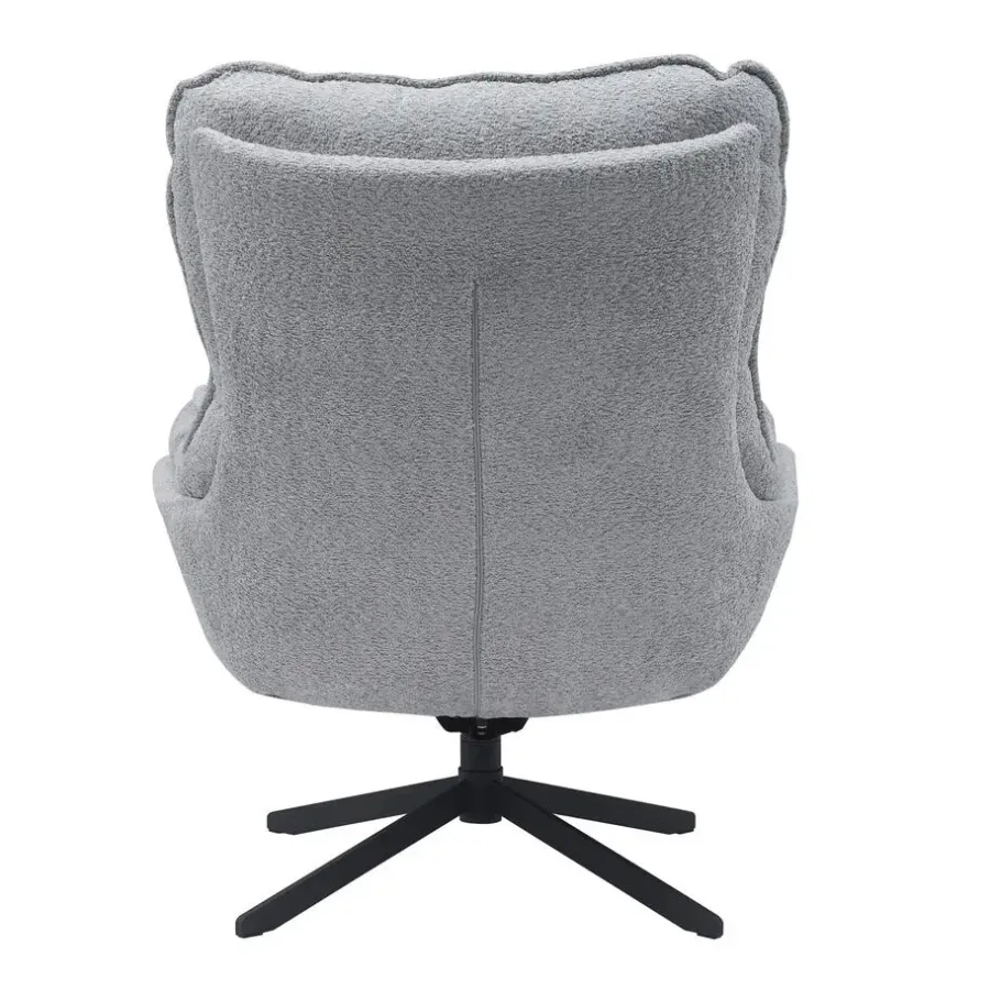Fauteuils-Starfurn - Fauteuil Vera - Grijs - 83x115x59 cm