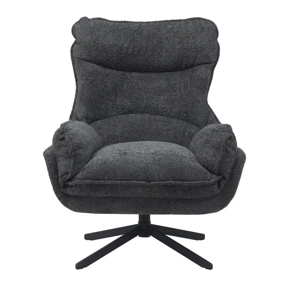 Fauteuils-Starfurn - Fauteuil Vera - Grijs - 83x115x59 cm