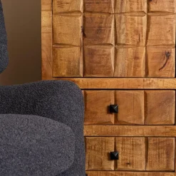 Wandkasten-StarFurn - Kabinet Brandy - 100 cm - naturel