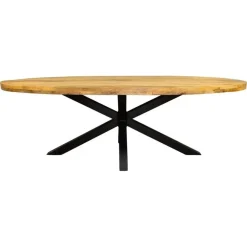 StarFurn - Ovale eettafel Denver - 160 cm - naturel