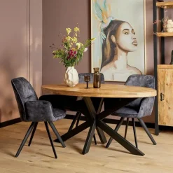 StarFurn - Ovale eettafel Denver - 160 cm - naturel