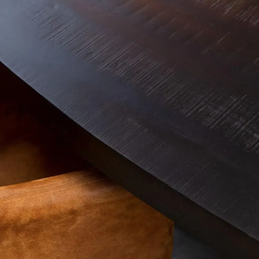 StarFurn - Ovale eettafel Denver - 240 cm - zwart