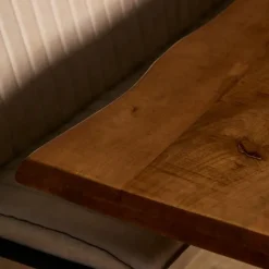 Rechthoekige Eettafels|Houten Eettafels-StarFurn - Rechthoekige boomstamtafel Boston - 160 cm - naturel
