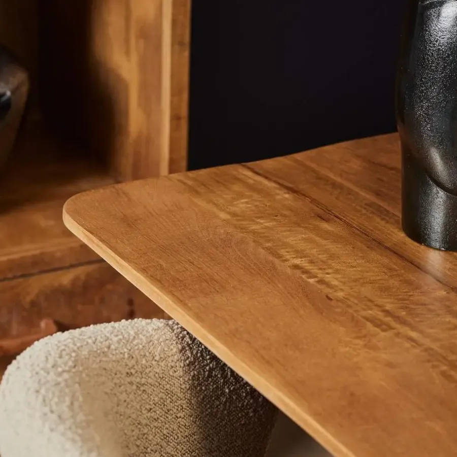 Rechthoekige Eettafels|Houten Eettafels-StarFurn - Rechthoekige eettafel Omaha - 200 cm - naturel