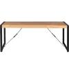 Rechthoekige Eettafels|Houten Eettafels-StarFurn - Rechthoekige eettafel Boaz - 220 cm - naturel