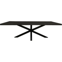StarFurn - Rechthoekige eettafel Denver - 200 cm - zwart