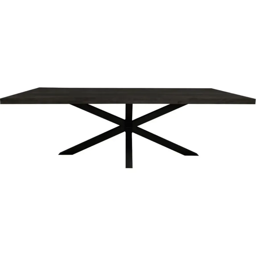 StarFurn - Rechthoekige eettafel Denver - 200 cm - zwart