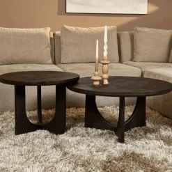 Salontafels-StarFurn - Salontafel Guus - zwart - 60 cm