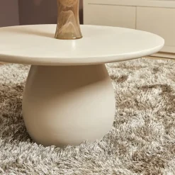 Salontafels-Starfurn - Salontafel Mosi - Wit - 70x70x38 cm