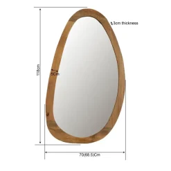 Starfurn - Spiegel Lou - Bruin - 3x118x68 cm