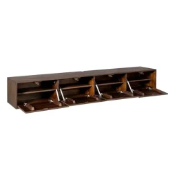 Tv Meubels-Starfurn - Tv meubel Vision - Bruin - 30x200x35 cm