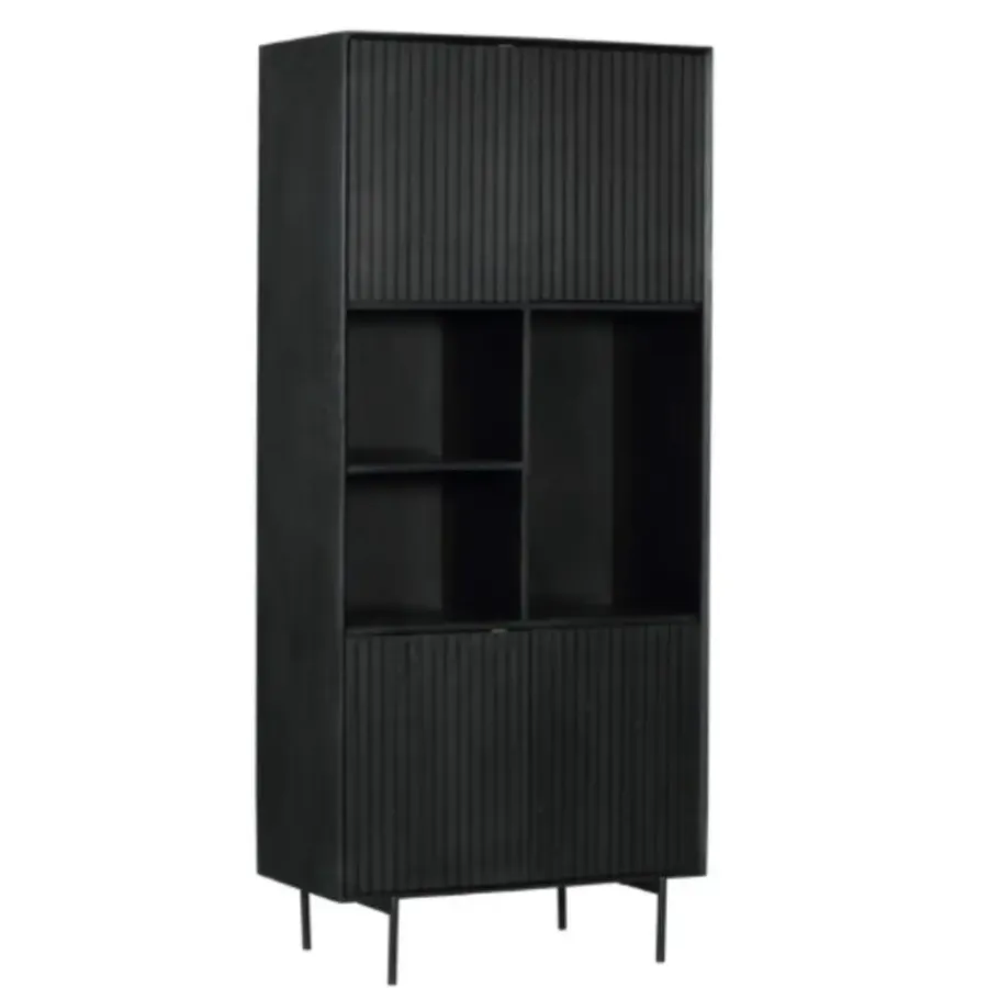 StarFurn - Vakkenkast Madison 90 cm - zwart