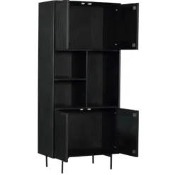 StarFurn - Vakkenkast Madison 90 cm - zwart