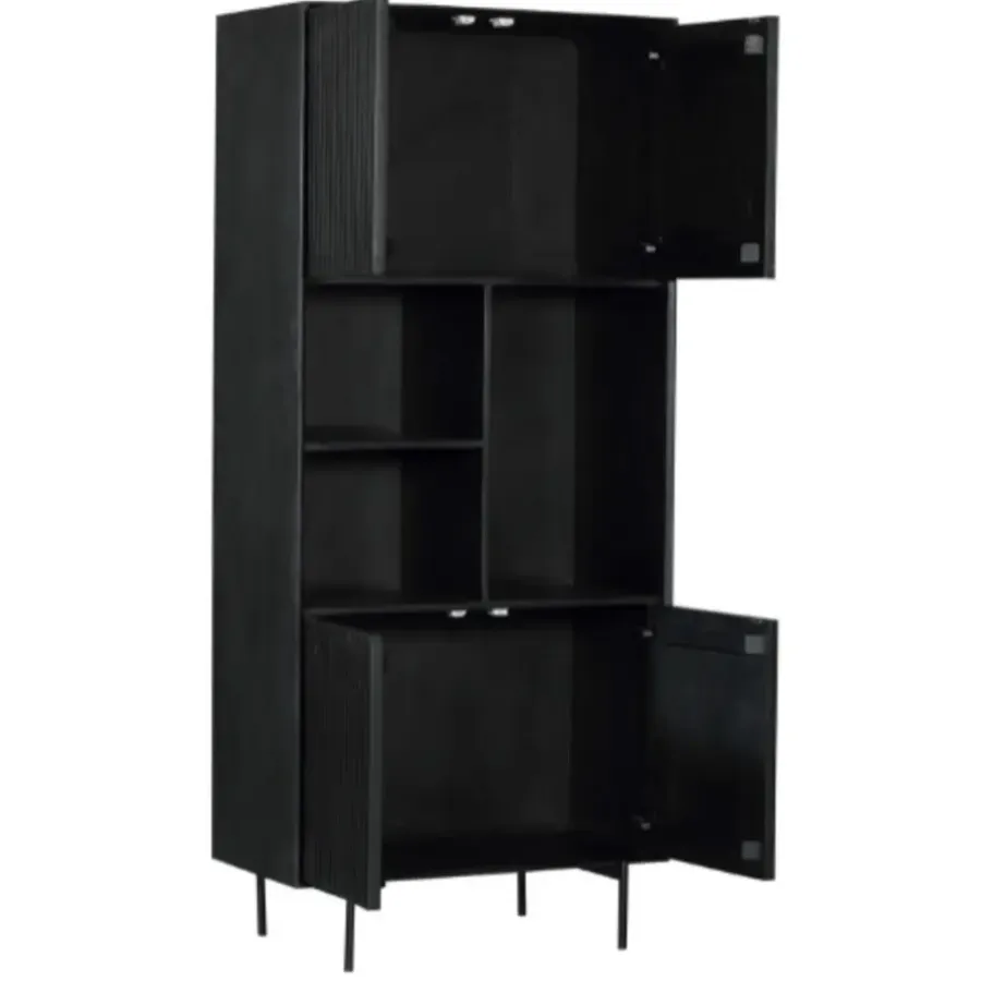 StarFurn - Vakkenkast Madison 90 cm - zwart