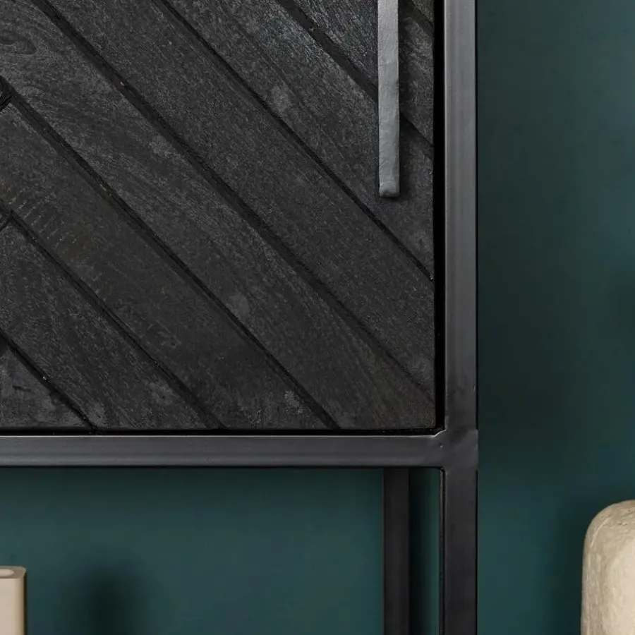 StarFurn - Vakkenkast New York Supreme XXL - 160 cm - zwart