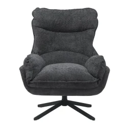 Fauteuils-StarFurn - Vera fauteuil - donkergrijs