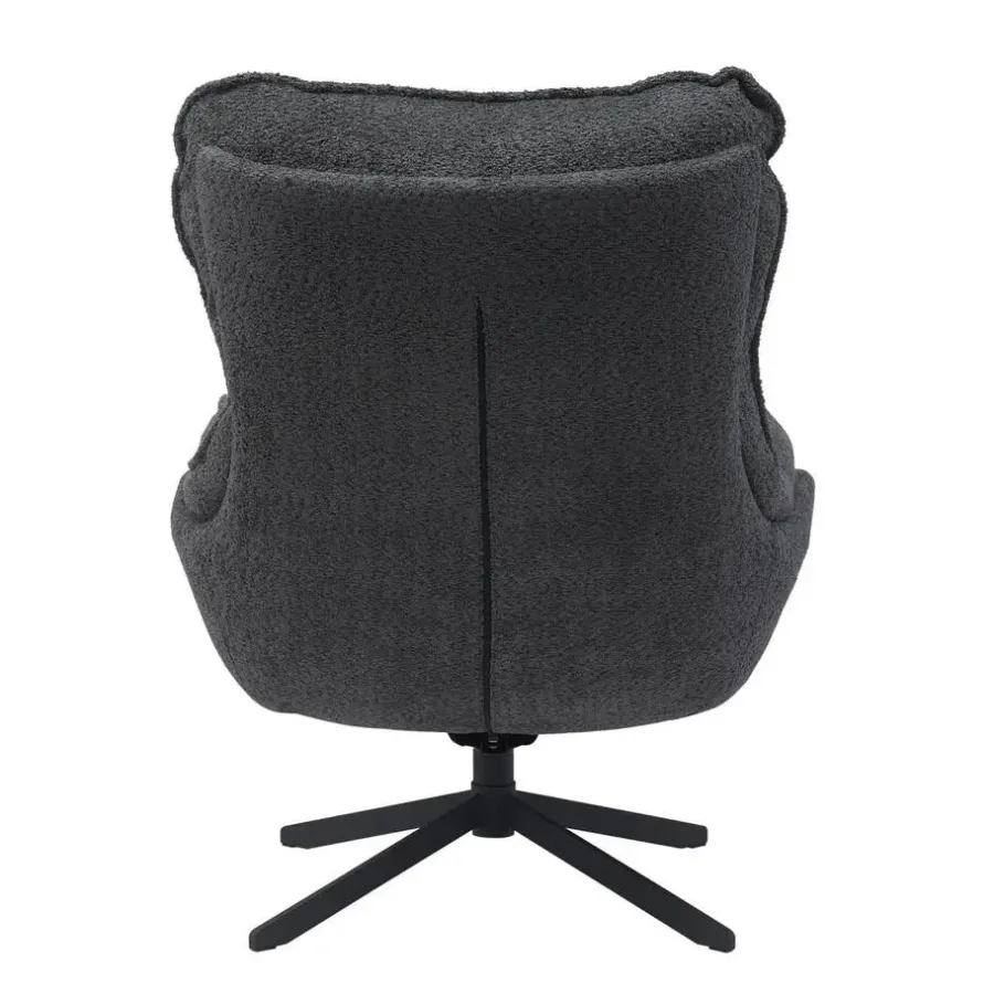 Fauteuils-StarFurn - Vera fauteuil - donkergrijs