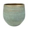 Ter Steege Steege Plantenpot - moderne look - blauw - 36 x 32 cm