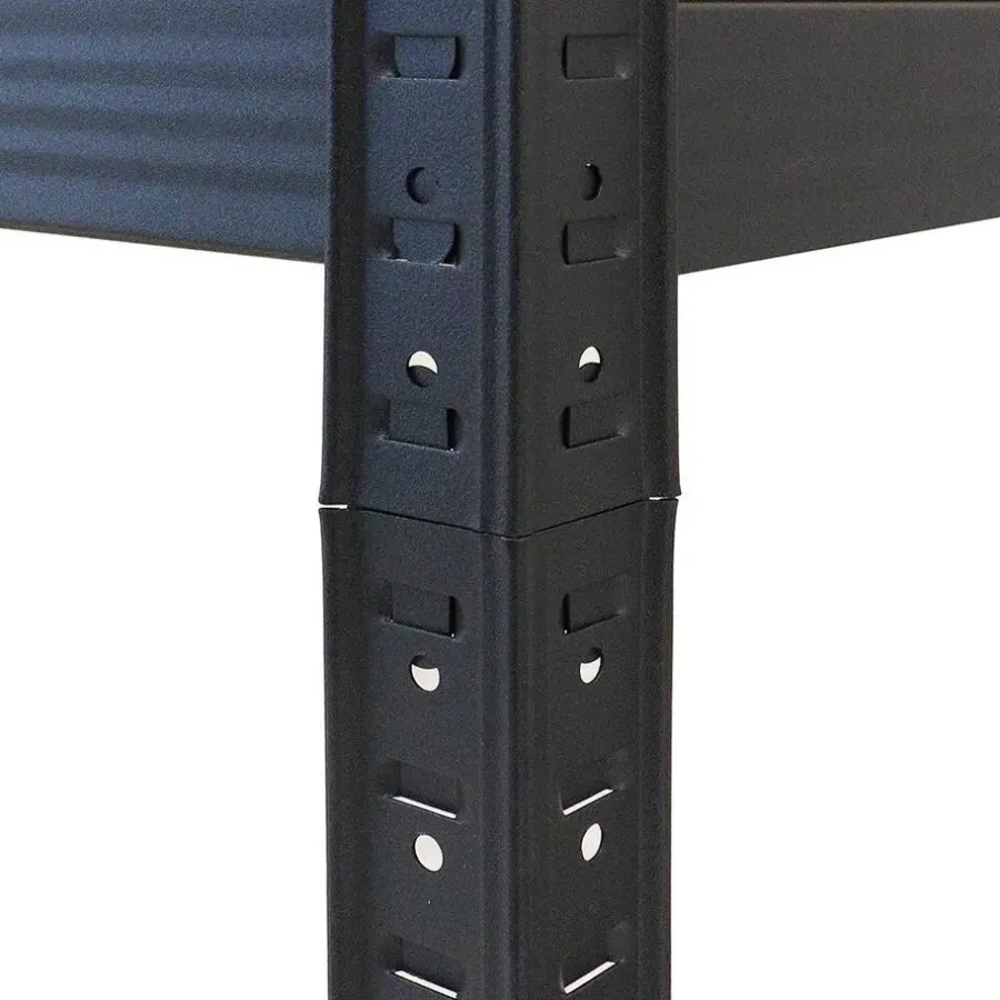 Stellingkasten-IVOL Stellingkast / Magazijnstelling - Zwart - 5 planken