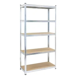 IVOL Stellingkast / Magazijnstelling - Zilver - 5 planken