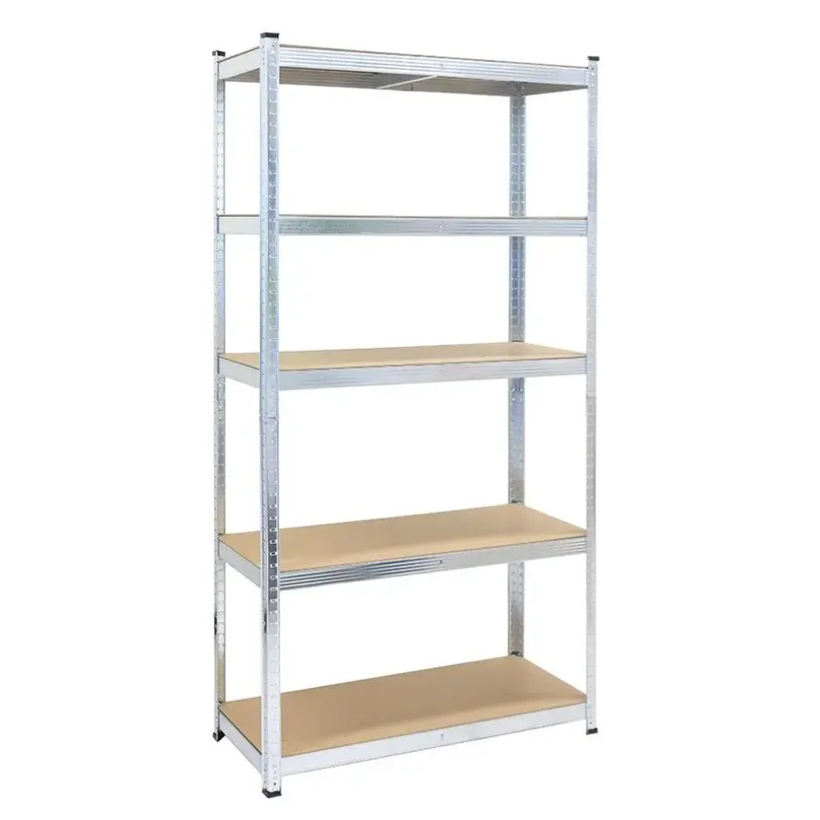 IVOL Stellingkast / Magazijnstelling - Zilver - 5 planken