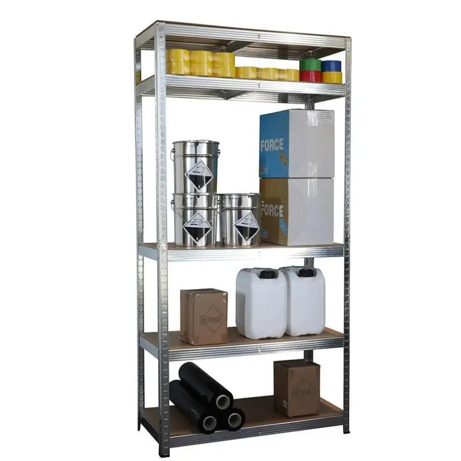 IVOL Stellingkast / Magazijnstelling - Zilver - 5 planken
